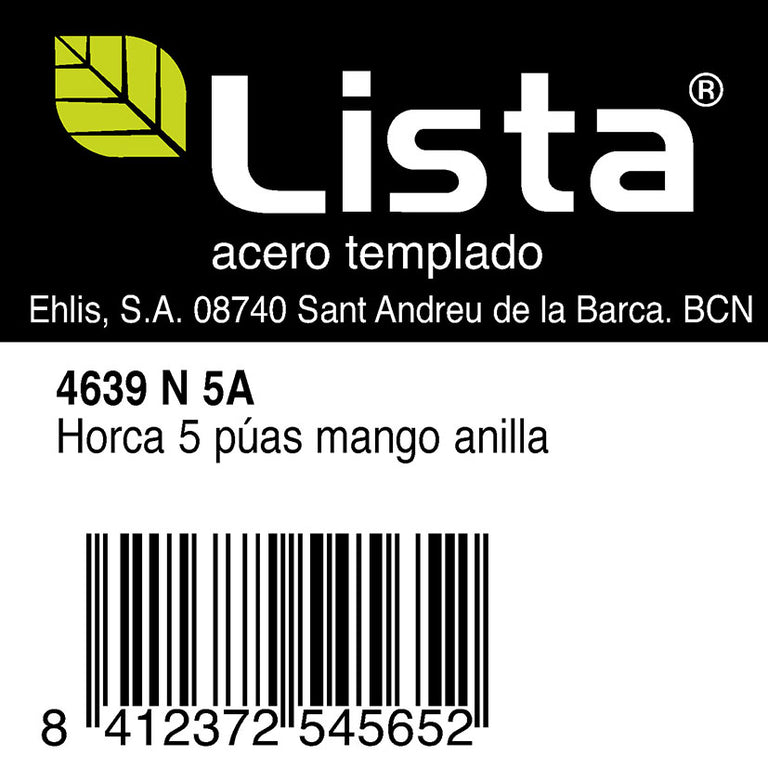 Horca Agrícola Lista. Lista — Horcas