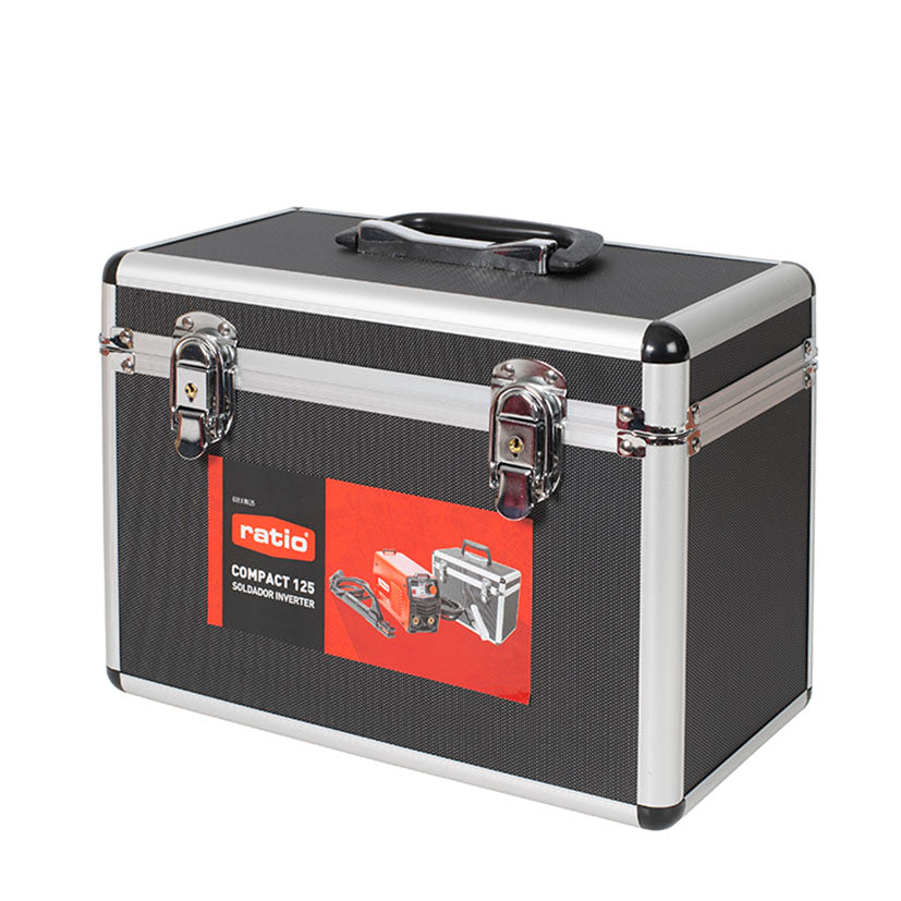 Maletín de aluminio reforzado para transporte del soldador inverter RATIO Compact 125