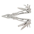 Alicate multiherramienta RATIO de acero inoxidable 420 con 10 funciones desplegadas