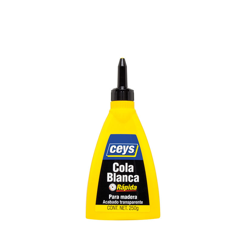Adhesivo Ceys cola blanca rápida 250g para ensamblajes y bricolaje.