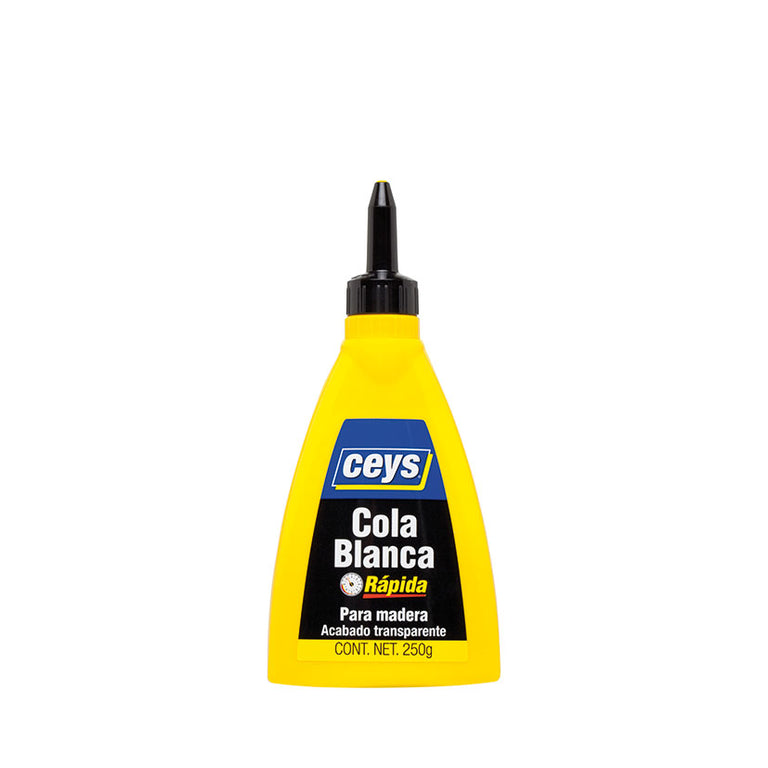 Adhesivo Ceys cola blanca rápida 250g para ensamblajes y bricolaje.