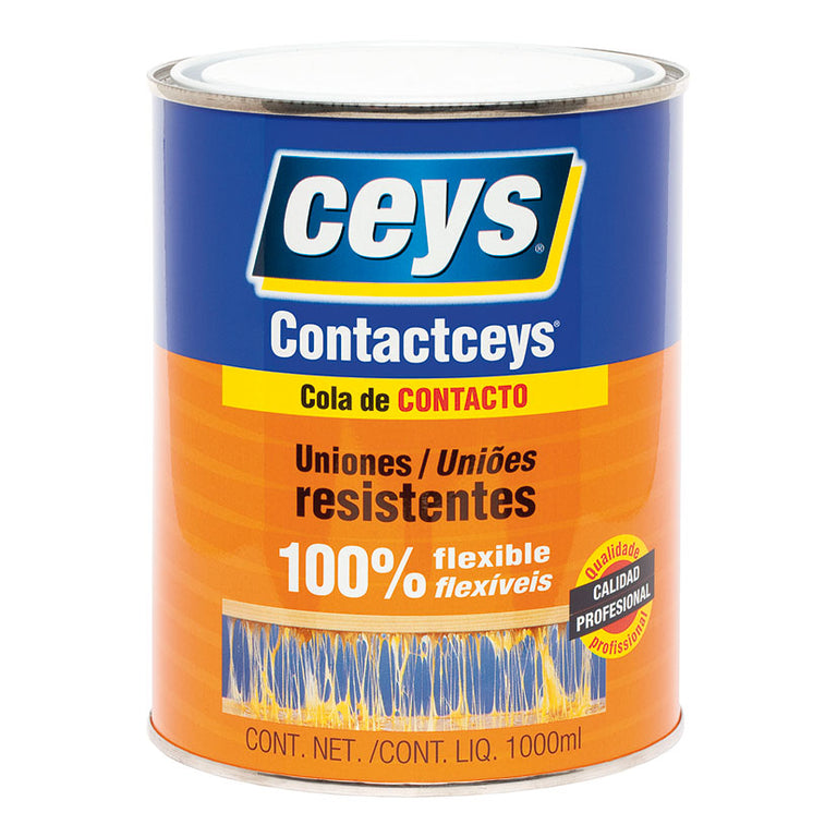 Cola de contacto CEYS Contactceys bote de 1000ml para uniones resistentes y flexibles
