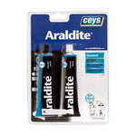 Adhesivo epoxi Araldite Standard Ceys formato profesional 2x75ml para grandes reparaciones