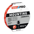 Cinta de montaje tesa PRO Mounting Robusto Ultra Strong de 5m x 19mm con capacidad de 100kg por metro.