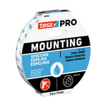 Cinta de montaje tesa PRO 66952 para espejos en zonas húmedas, rollo de 5m x 19mm.