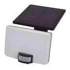 Foco solar LED DUOLEC Luna negro con panel solar superior y sensor de movimiento