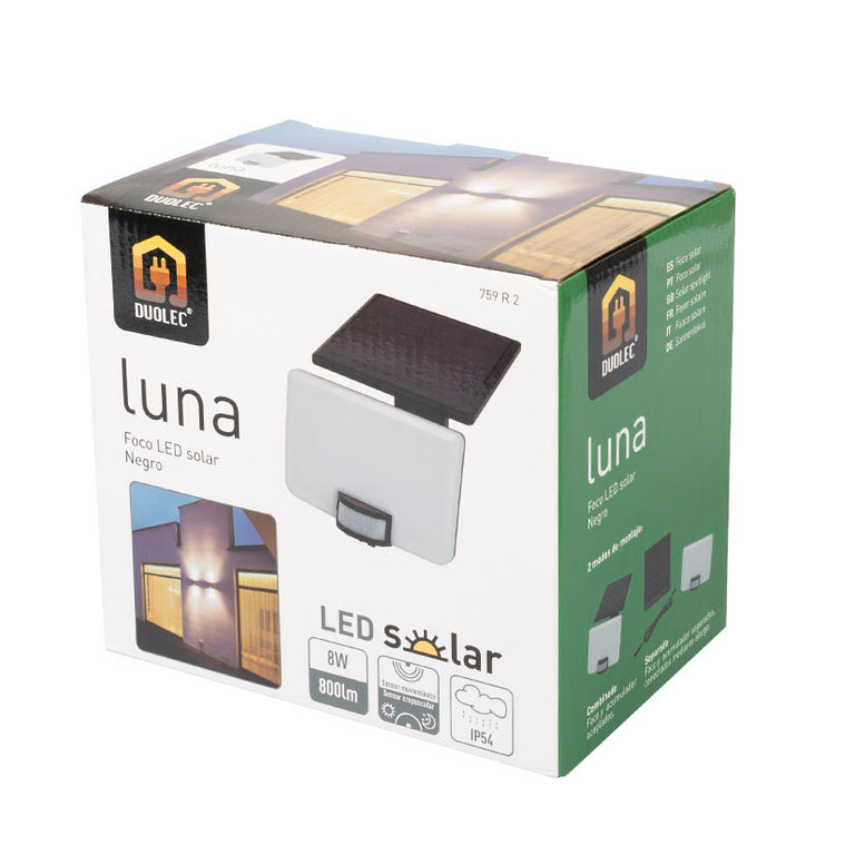 Foco Solar Led Duolec Luna Duolec — Lámparas Exterior