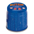 Cartucho de gas butano Butsir B-190 de 190g con sistema anti-fugas Top Safe para sopletes y hornillos.
