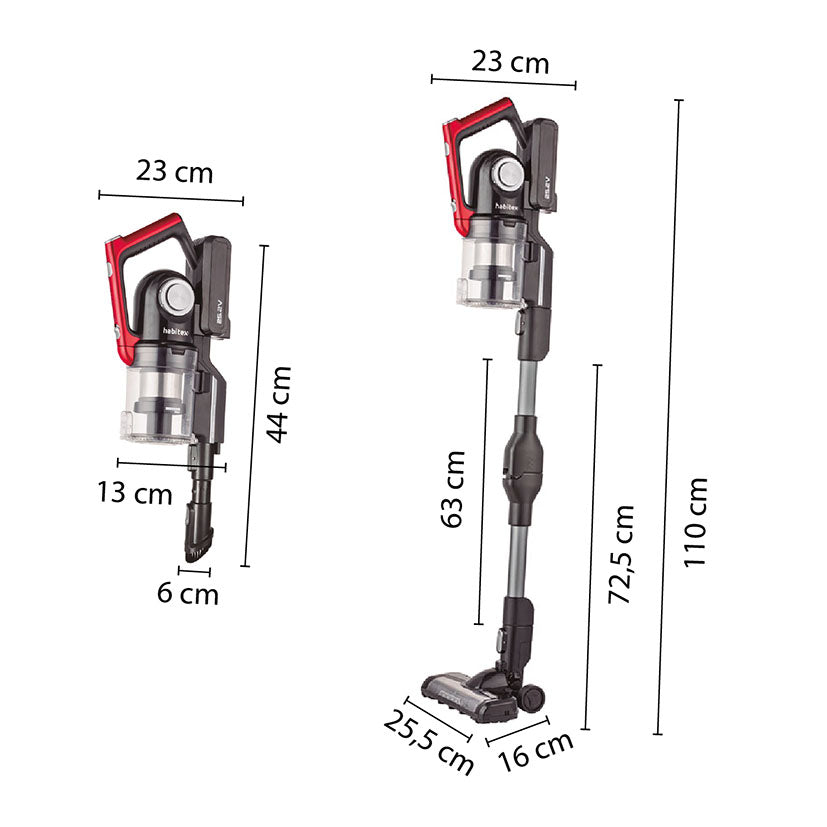 Aspirador 2 en 1 sin Cable Habitex Vc95218p Habitex — Aspiradores y Accesorios