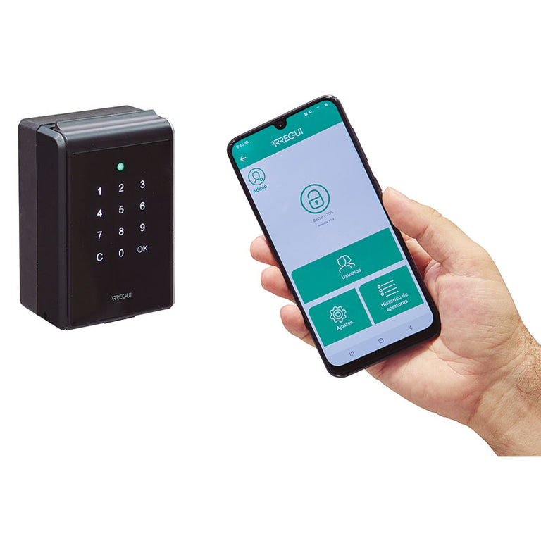 Guardallaves inteligente Arregui Keeper-E con teclado táctil y control por aplicación móvil