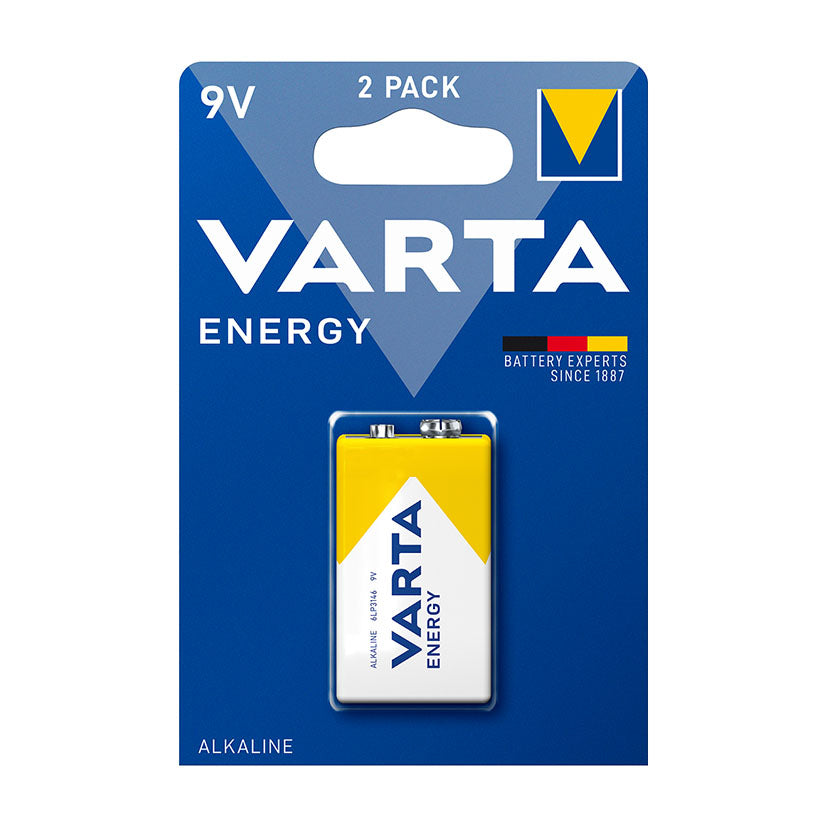 Pila alcalina VARTA Energy de 9V 6LP3146 en pack individual para detectores y equipos electrónicos