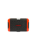 Estuche rígido cerrado Ratio color negro y rojo con cierre metálico de seguridad