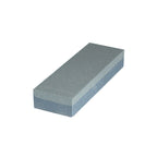 Piedra de afilar doble cara gris para recuperación de filos y afilado fino.