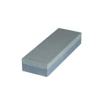 Piedra de afilar doble cara gris para recuperación de filos y afilado fino.
