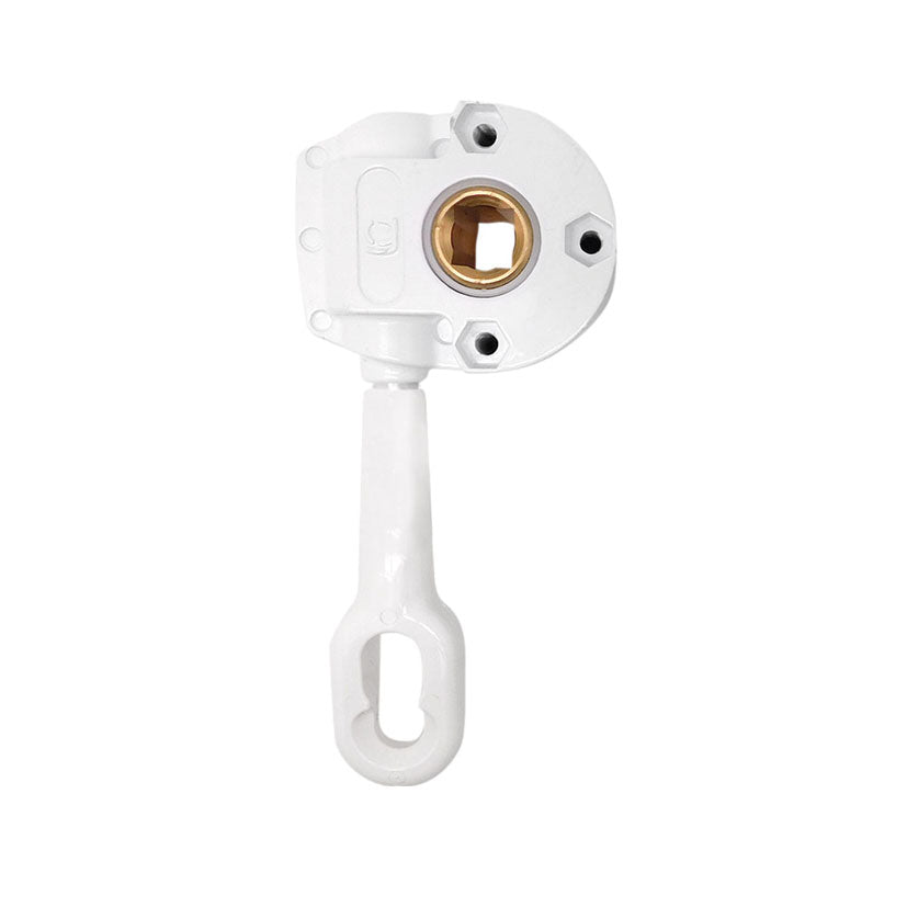 Mecanismo enrollar toldo MICEL TLD05 blanco en Zamak vista frontal