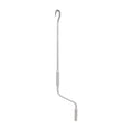 Manivela para toldo MICEL TLD06 de acero blanco con gancho superior