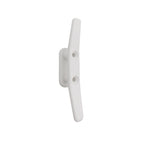 Cornamusa para toldo MICEL TLD15 en color blanco de 102mm fabricada en nylon resistente.