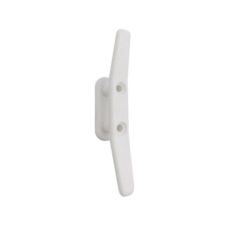 Cornamusa para toldo MICEL TLD15 en color blanco de 102mm fabricada en nylon resistente.