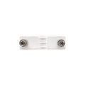 Pisacuerda blanco para pérgola MICEL TLD22 con dos tornillos de fijación Allen.