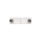 Pisacuerda blanco para pérgola MICEL TLD22 con dos tornillos de fijación Allen.