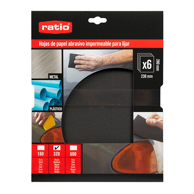 Papel Abrasivo Impermeable Ratio 3635 Ratio — Abrasivos Manuales