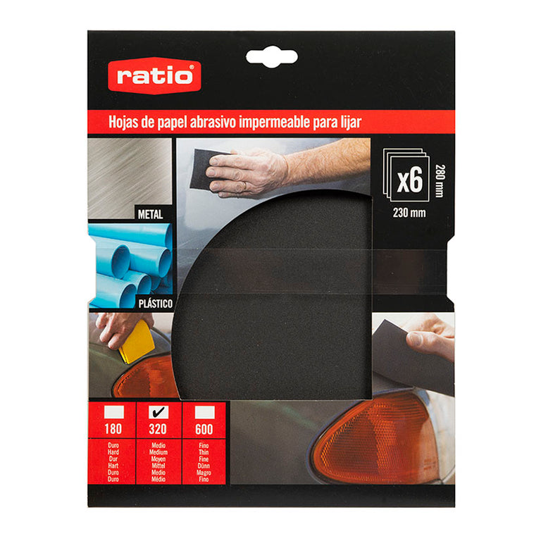 Papel Abrasivo Impermeable Ratio 3635 Ratio — Abrasivos Manuales