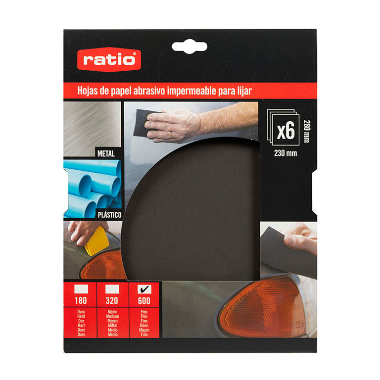 Papel Abrasivo Impermeable Ratio 3635 Ratio — Abrasivos Manuales