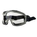 Gafas de protección integral Fusionna Amplivision Staro 2975 con lente panorámica transparente y cinta elástica ajustable.
