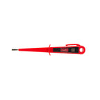 Destornillador buscapolos RATIO 1665 rojo con punta plana y visor de neón para detección de tensión 100-250V.