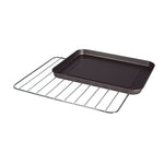 Accesorios incluidos para horno Habitex: bandeja de horneado negra y rejilla metálica