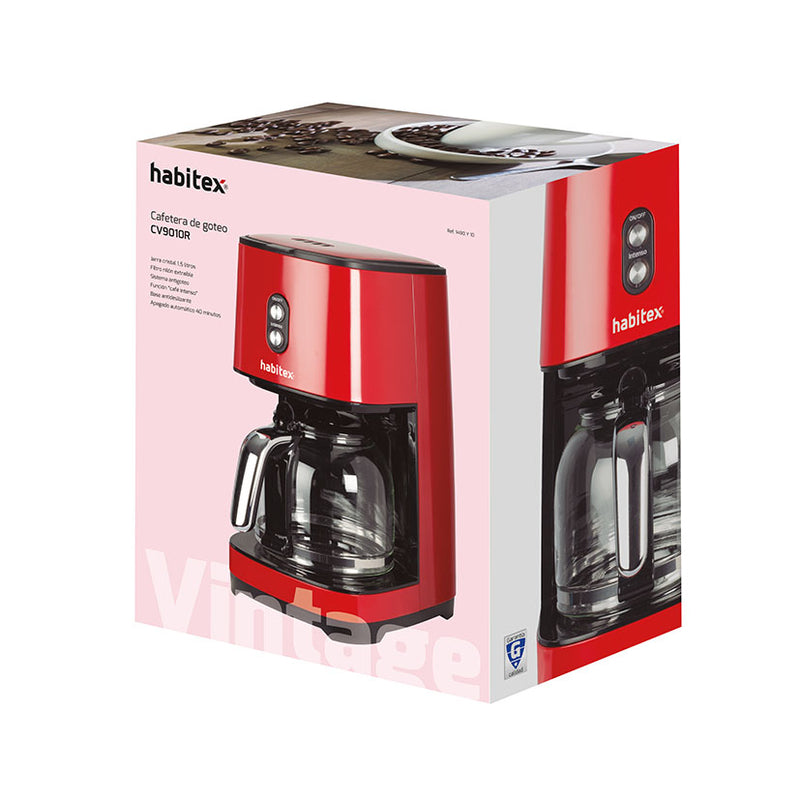 Cafetera goteo 900 W HABITEX serie Vintage