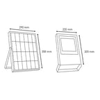 Foco Solar Led Duolec Mercurio Duolec — Lámparas Exterior