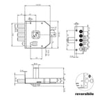 Cerradura Sobreponer Moia 632 Moia — Cerraduras para Puertas de Madera