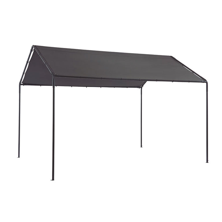 Carpa exterior 3x4m antracita ideal para sombra en eventos o garaje abierto