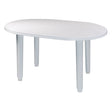 Mesa de Jardín Ovalada Alya Blanca 130x90 cm