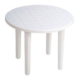 Mesa de Jardín Redonda Garden Life Blanca Ø 90 cm