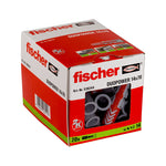 Taco Fischer Duopower de dos componentes en color rojo y gris con diseño inteligente