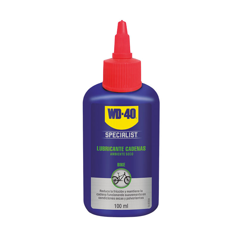 Bote de lubricante para cadenas WD-40 Specialist Bike ambiente seco 100ml con aplicador de precisión