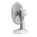 Ventilador de sobremesa Habitex SO40 color blanco con rejilla de seguridad y 3 aspas
