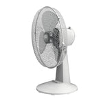 Ventilador de sobremesa Habitex SO40 color blanco con rejilla de seguridad y 3 aspas