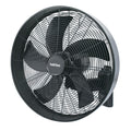 Ventilador de pared Habitex VTP-55 negro con rejilla metálica y cabezal inclinable de 45 cm.