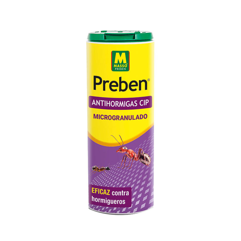 Bote de insecticida antihormigas microgranulado Massó Preben de 250 gramos