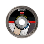 Disco de diamante turbo RATIO RKTX10 de 125mm para corte profesional de porcelánico y Dekton.