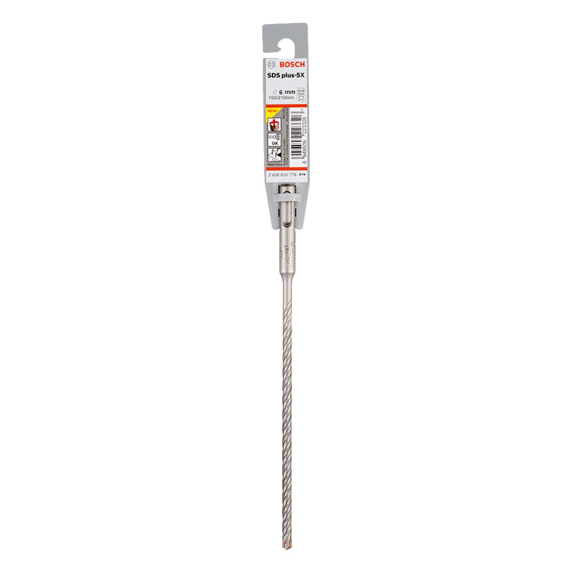 Broca Bosch SDS plus-5X de 6mm con espiral de evacuación rápida
