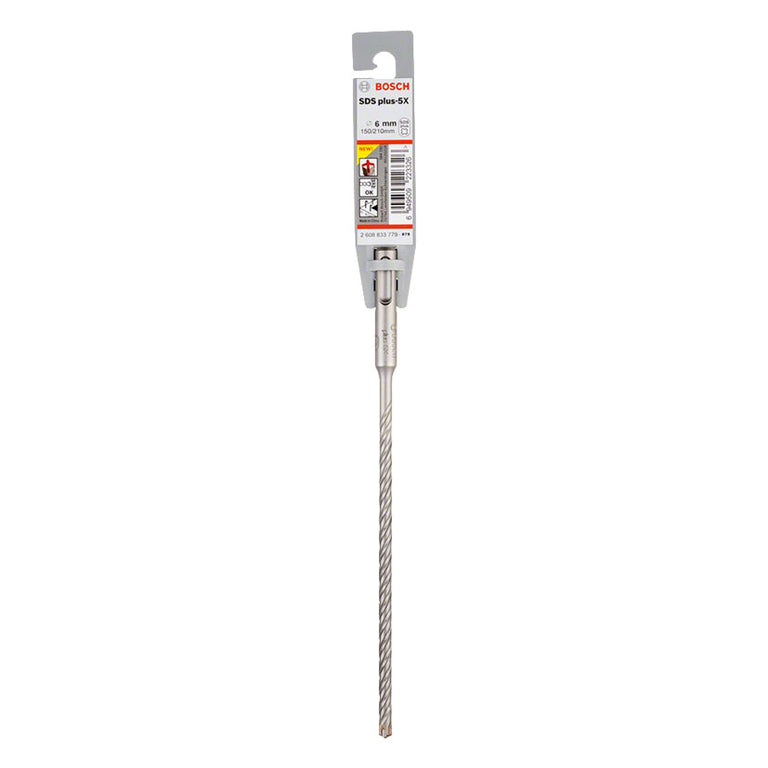 Broca Bosch SDS plus-5X de 6mm con espiral de evacuación rápida