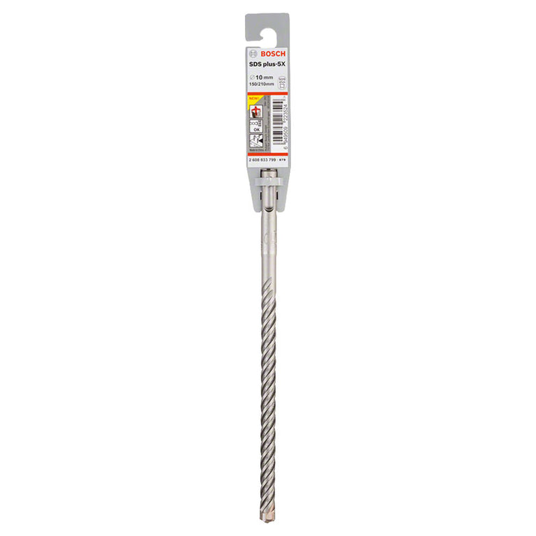 Broca Bosch SDS plus-5X de 10mm para martillo perforador profesional