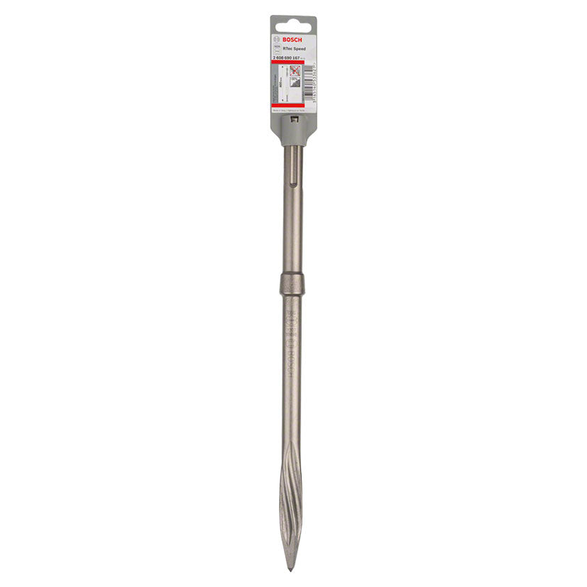 Puntero Bosch SDS-Max RTec Speed 400mm de alta velocidad para demolición profesional