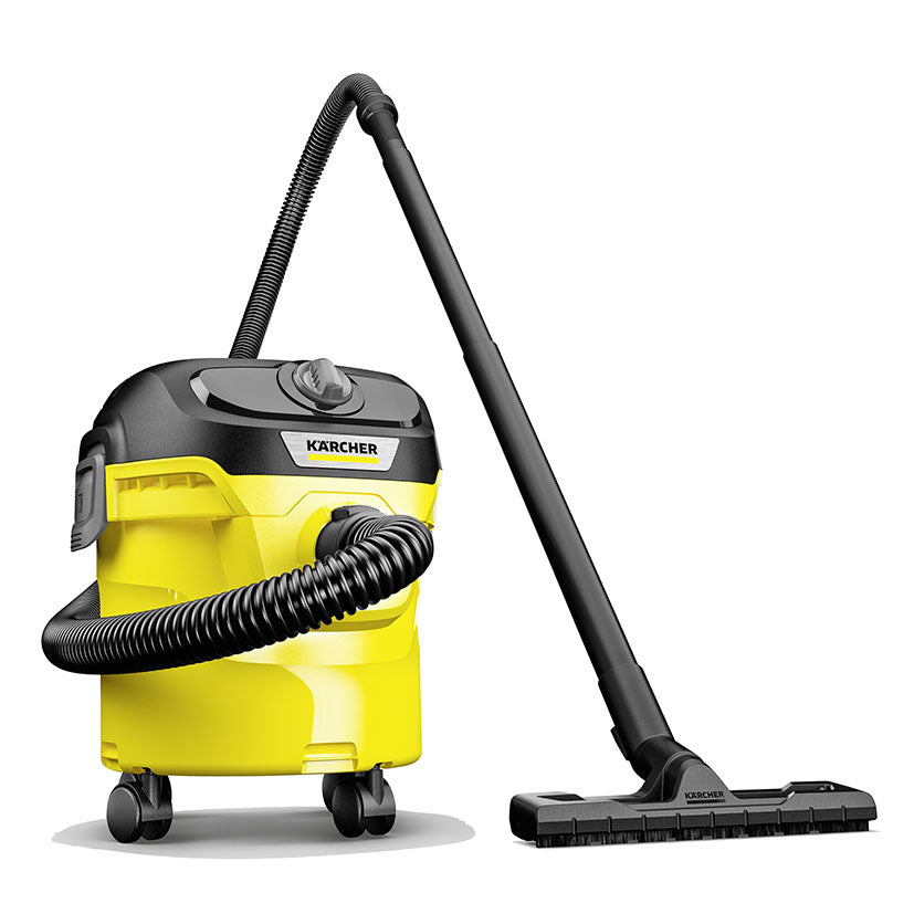 Aspirador Kärcher KWD 1 compacto con depósito de 12 litros y sistema de transporte