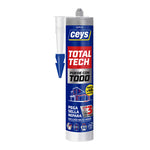 Adhesivo sellador Ceys Total Tech gris 290ml con tecnología Polymer Total 3