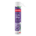 Espuma de poliuretano PENOSIL PU-49 manual para tejas color rojo 750ml con cánula de aplicación.